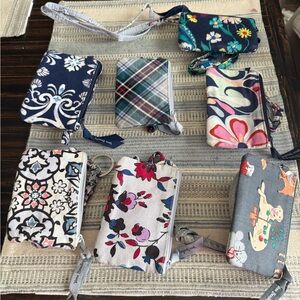 Vera Bradley Floral and Plaid Key & Card Holders